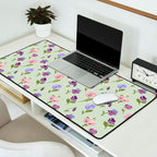 Pansy Flower Pattern Desk Mat Gallery Image 2
