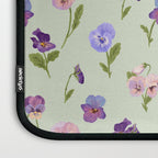 Pansy Flower Pattern Laptop Sleeve Gallery Image 3