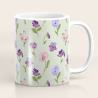 Pansy Flower Pattern Coffee Mug Gallery Image 1