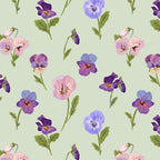 Pansy Flower Pattern Coffee Mug Gallery Image 2
