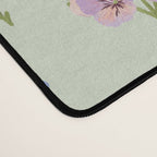 Pansy Flower Pattern Desk Mat Gallery Image 4