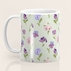 Pansy Flower Pattern Coffee Mug Gallery Image 3