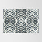 Modern Ikat . Navy Rug Gallery Image 2