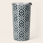 Modern Ikat . Navy Travel Mug Gallery Image 2