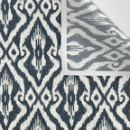 Modern Ikat . Navy Wall Tapestry Gallery Image 3