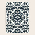 Modern Ikat . Navy Poster Gallery Image 4