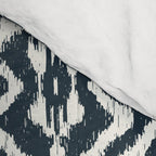 Modern Ikat . Navy Comforter Gallery Image 4