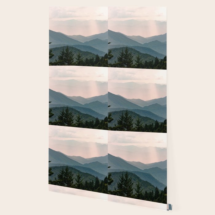 Smoky Mountain Pastel Sunset Wallpaper Gallery Image 2