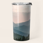 Smoky Mountain Pastel Sunset Travel Mug Gallery Image 2