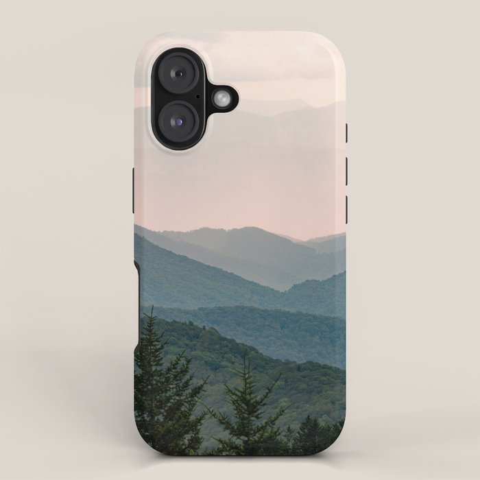 Smoky Mountain Pastel Sunset iPhone Case Gallery Image 1