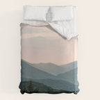 Smoky Mountain Pastel Sunset Duvet Cover Gallery Image 6