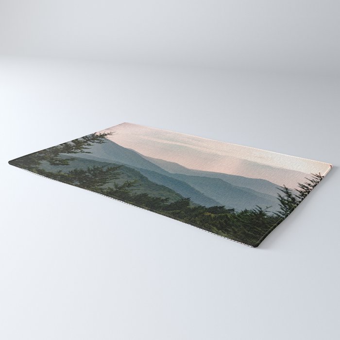 Smoky Mountain Pastel Sunset Rug Gallery Image 3