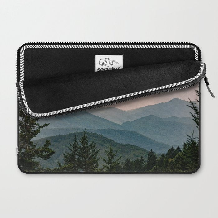 Smoky Mountain Pastel Sunset Laptop Sleeve Gallery Image 2