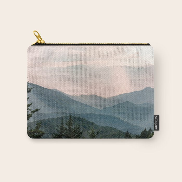 Smoky Mountain Pastel Sunset Carry All Pouch Gallery Image 1