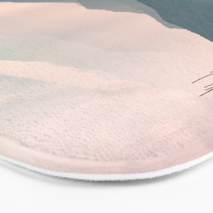 Smoky Mountain Pastel Sunset Bath Mat Gallery Image 3
