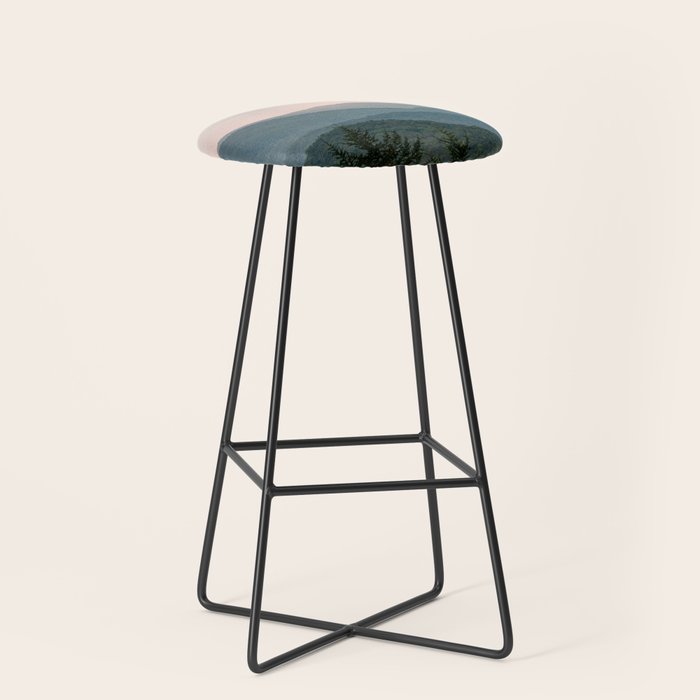 Smoky Mountain Pastel Sunset Stool Gallery Image 1