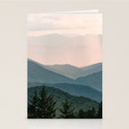 Smoky Mountain Pastel Sunset Stationery Card Gallery Image 2