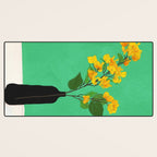 Branches Blooming Green Desk Mat Gallery Image 3