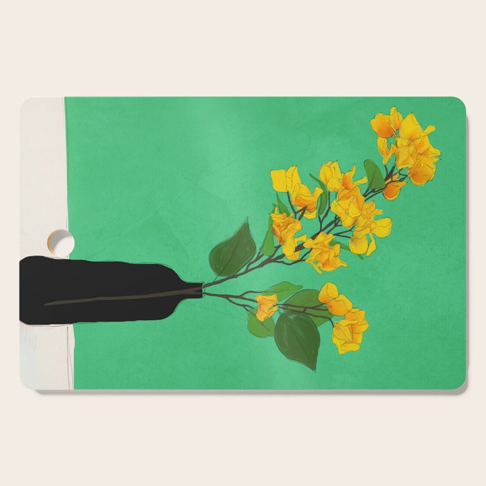 Branches Blooming Green Cutting Board Gallery Image 1