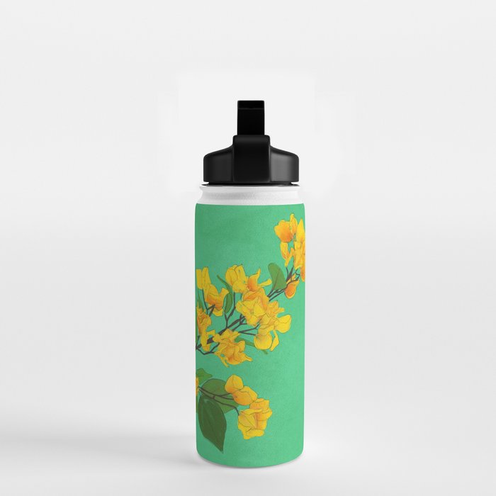 Branches Blooming Green Water Bottle Gallery Image 2