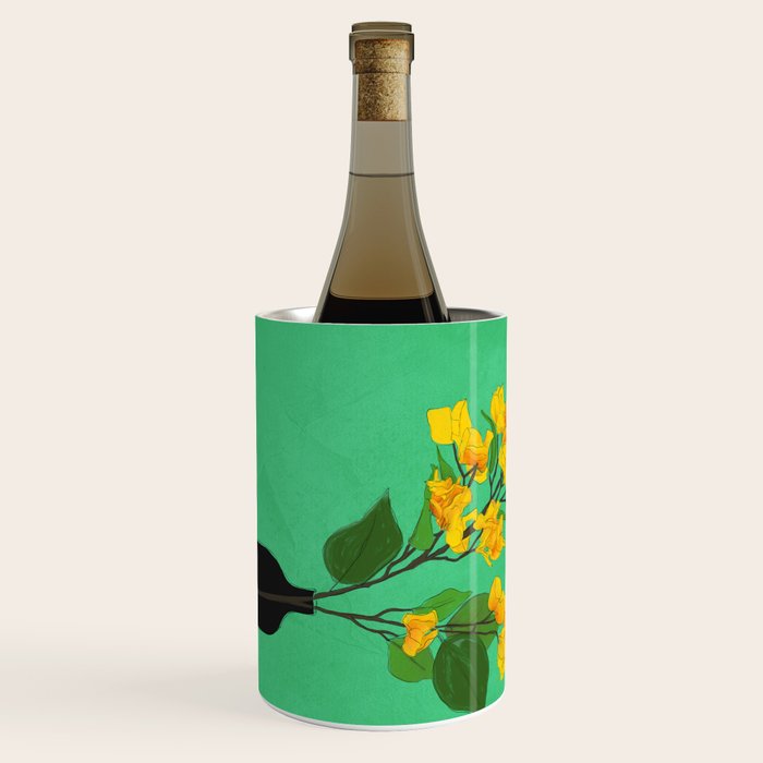 Branches Blooming Green Wine Chiller Gallery Image 1