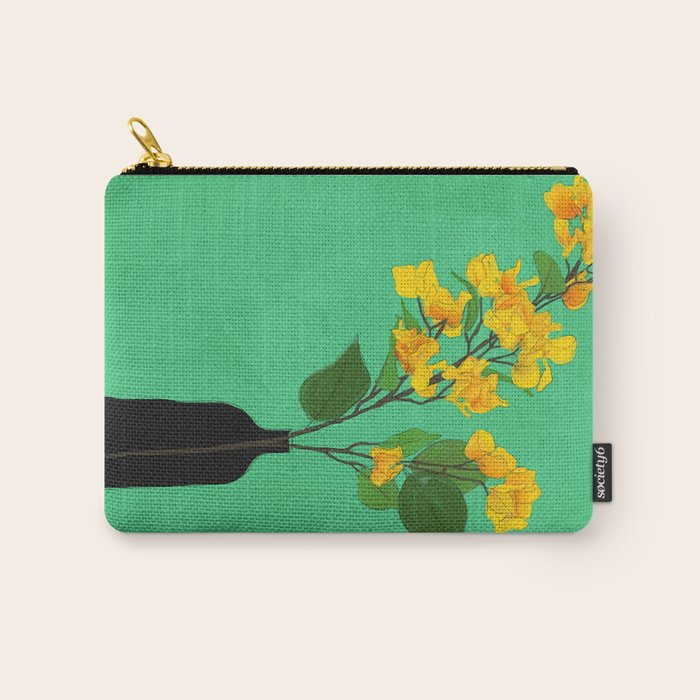 Branches Blooming Green Carry All Pouch Gallery Image 1