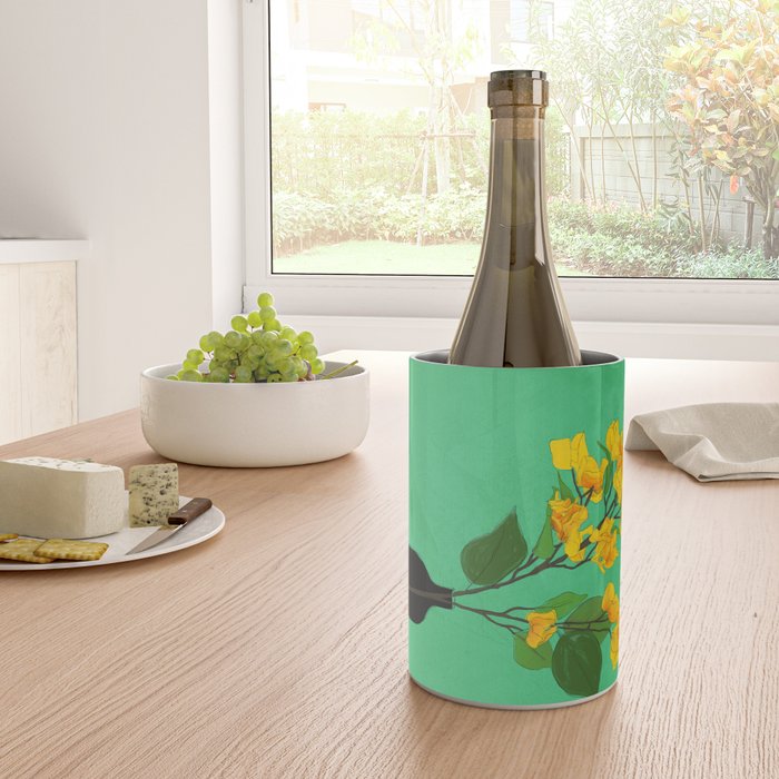 Branches Blooming Green Wine Chiller Gallery Image 4