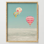 Up Above - Hot Air Balloons Over Clouds Serving Tray Gallery Image 1