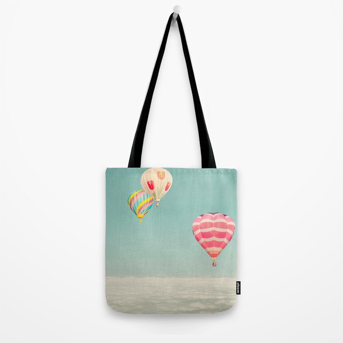 Up Above - Hot Air Balloons Over Clouds Tote Bag Gallery Image 2