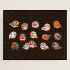 Zebra finch - dark Jigsaw Puzzle Gallery Image 1