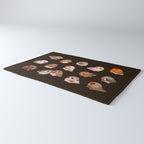 Zebra finch - dark Rug Gallery Image 3