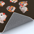 Zebra finch - dark Rug Gallery Image 4