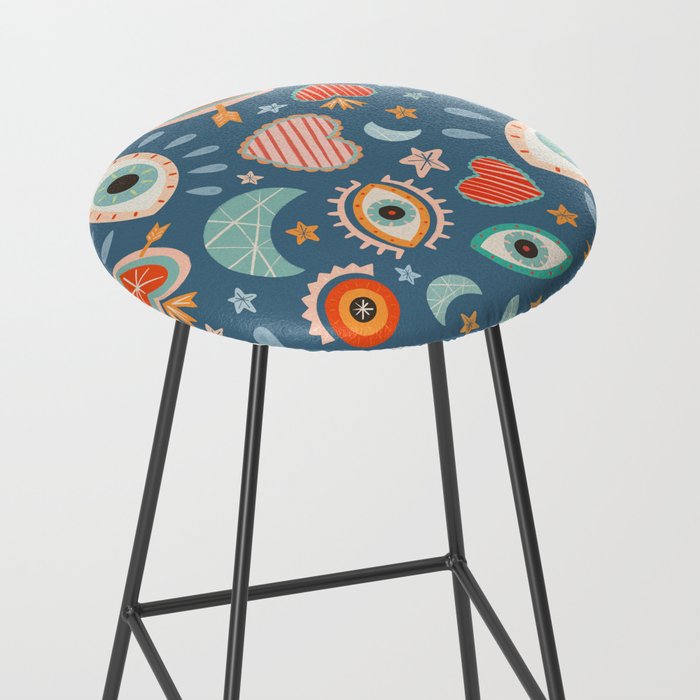Written in the Stars | Milagros Hearts & Stars Stool Gallery Image 2