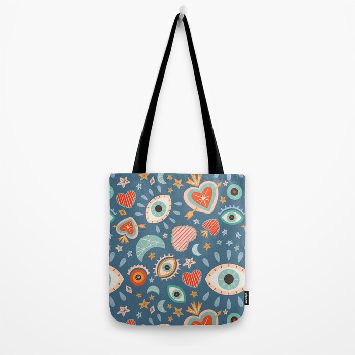 Written in the Stars | Milagros Hearts & Stars Tote Bag Gallery Image 2