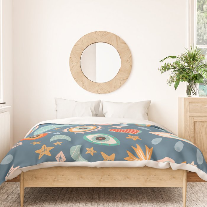 Written in the Stars | Milagros Hearts & Stars Duvet Cover Gallery Image 3