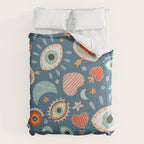 Written in the Stars | Milagros Hearts & Stars Comforter Gallery Image 6