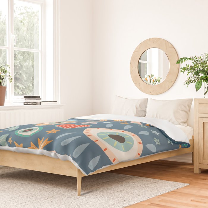 Written in the Stars | Milagros Hearts & Stars Duvet Cover Gallery Image 2