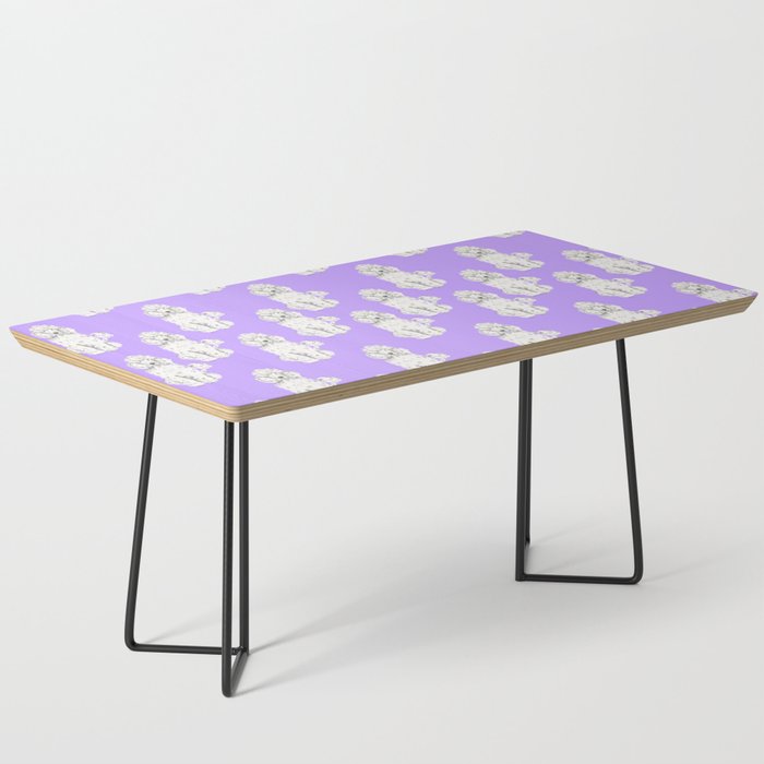 Fashionable white poodle Coffee Table Gallery Image 1