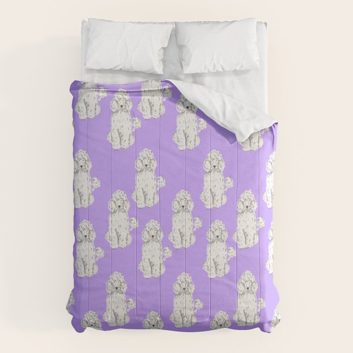 Fashionable white poodle Comforter Gallery Image 6