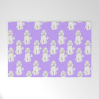 Fashionable white poodle Welcome Mat Gallery Image 1
