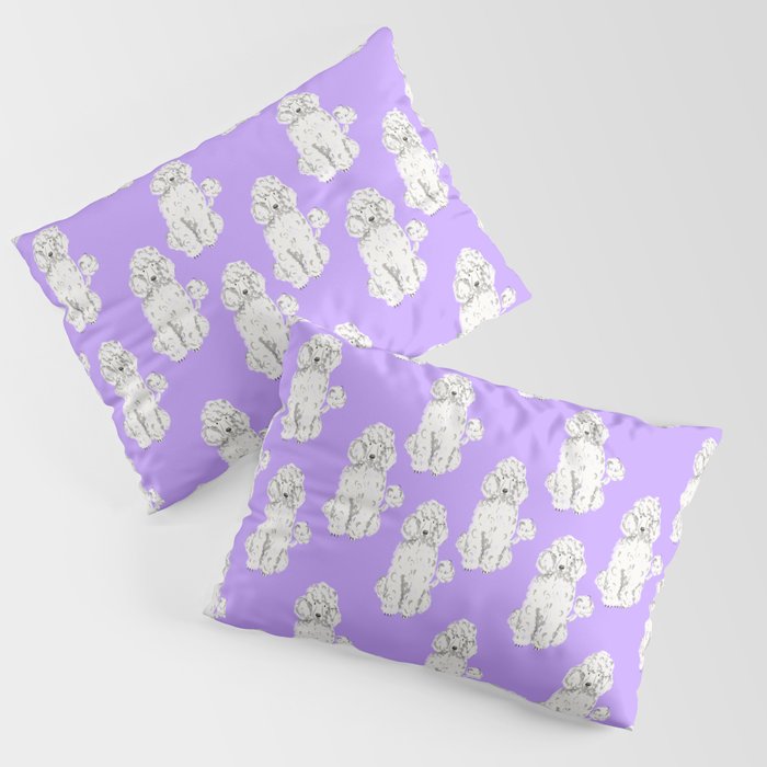 Fashionable white poodle Pillow Sham Gallery Image 3