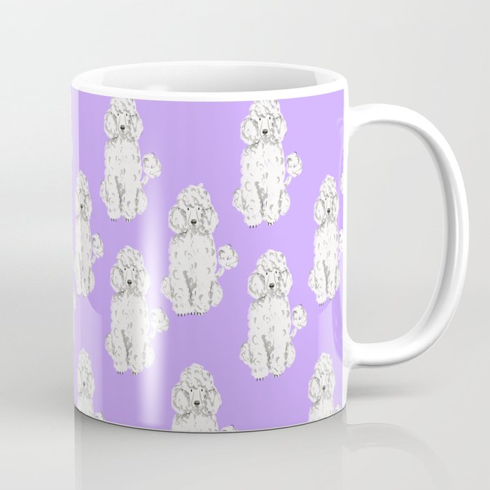 Fashionable white poodle Coffee Mug Gallery Image 1