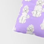 Fashionable white poodle Pillow Sham Gallery Image 4