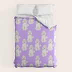 Fashionable white poodle Duvet Cover Gallery Image 6