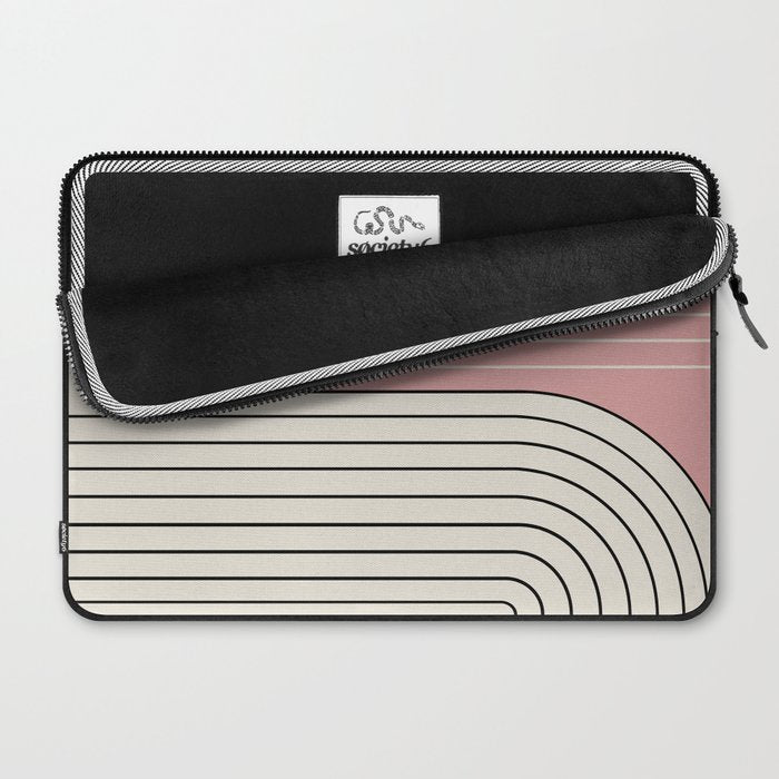 Two Tone Line Curvature XIII  Laptop Sleeve Gallery Image 2