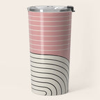 Two Tone Line Curvature XIII  Travel Mug Gallery Image 2
