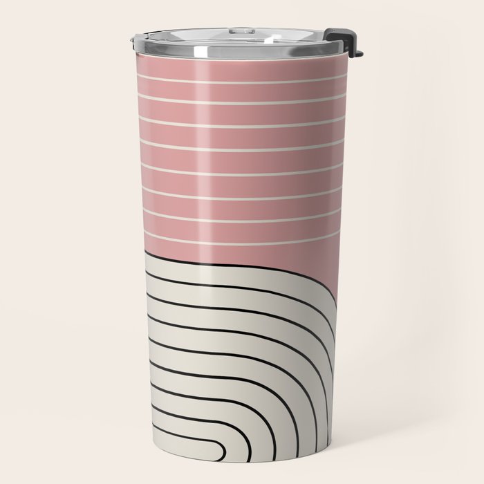 Two Tone Line Curvature XIII  Travel Mug Gallery Image 2