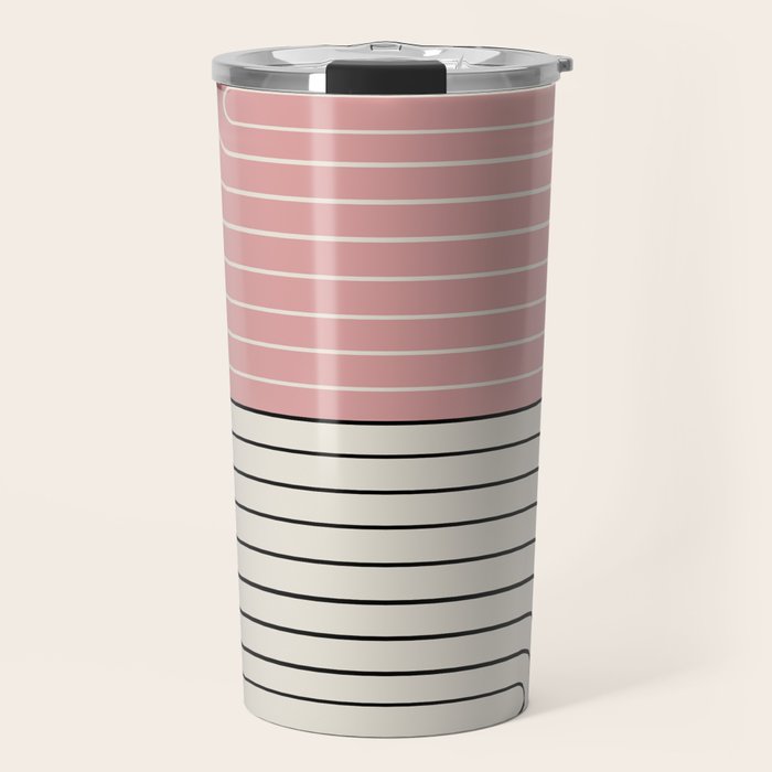 Two Tone Line Curvature XIII  Travel Mug Gallery Image 1