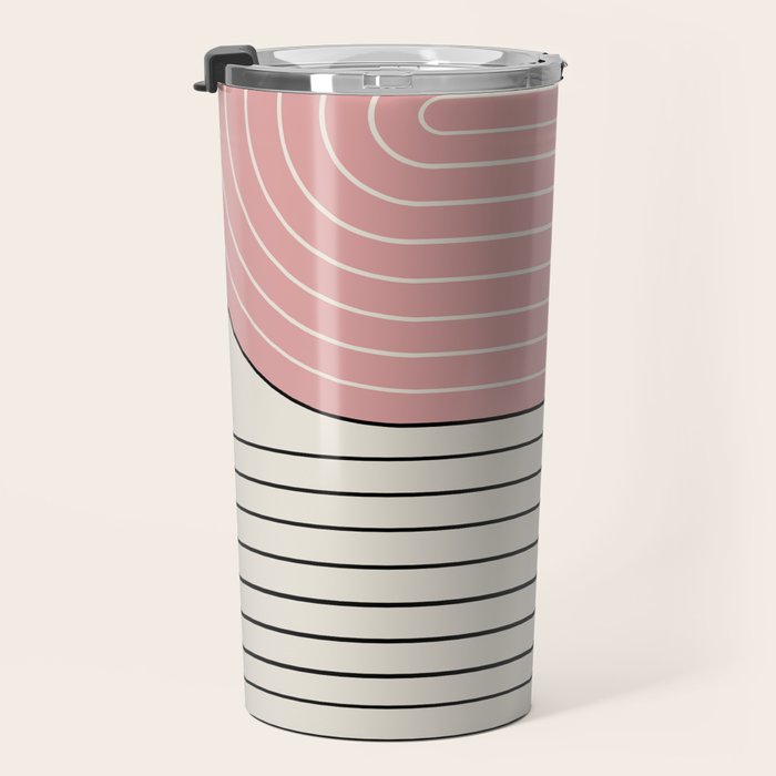 Two Tone Line Curvature XIII  Travel Mug Gallery Image 3
