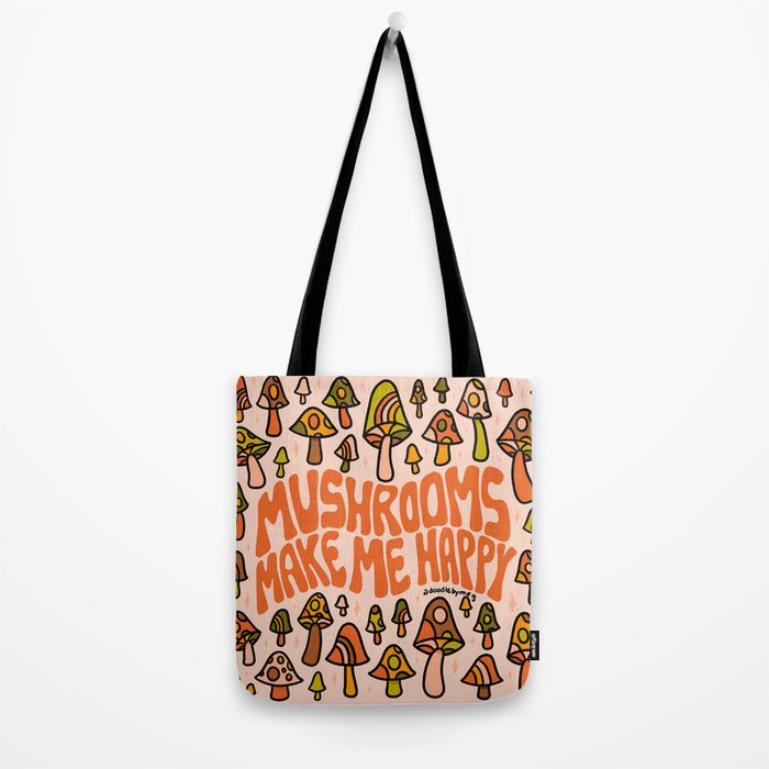 Mushrooms Make Me Happy Tote Bag Gallery Image 2